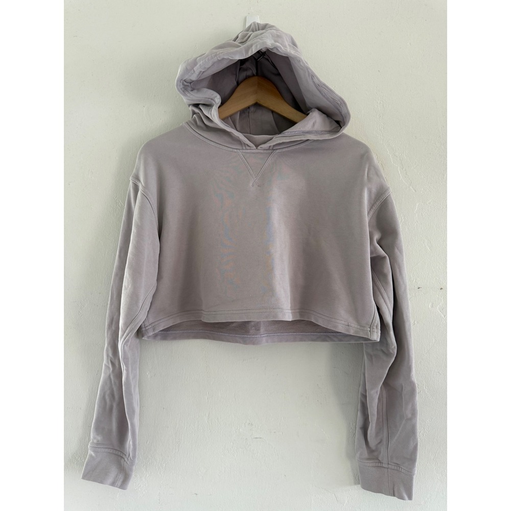 Lululemon‎ Cropped Hoodie Lavender Purple Relaxed Pullover Sweatshirt Womens
